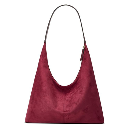 Suede Crescent Bag